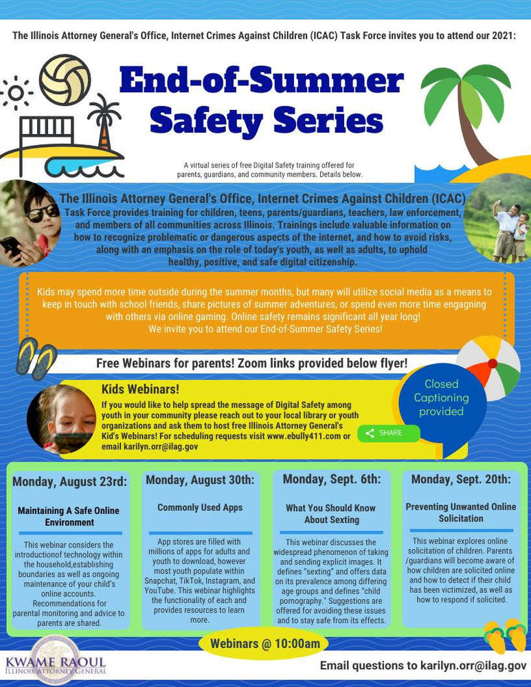 End of Summer Safety Series