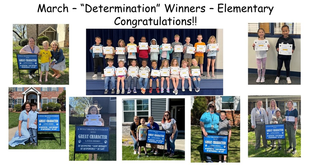 March Word of the Month - "Determination"