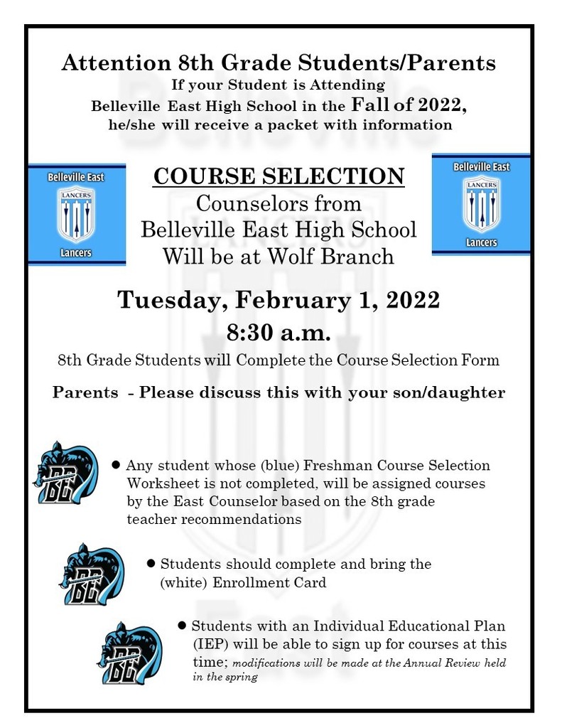 Class of 2022 - Belleville East Course Selection
