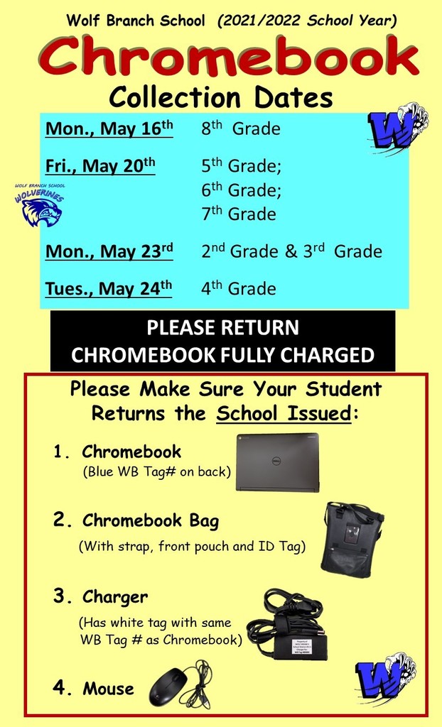 Chromebook Collection Dates