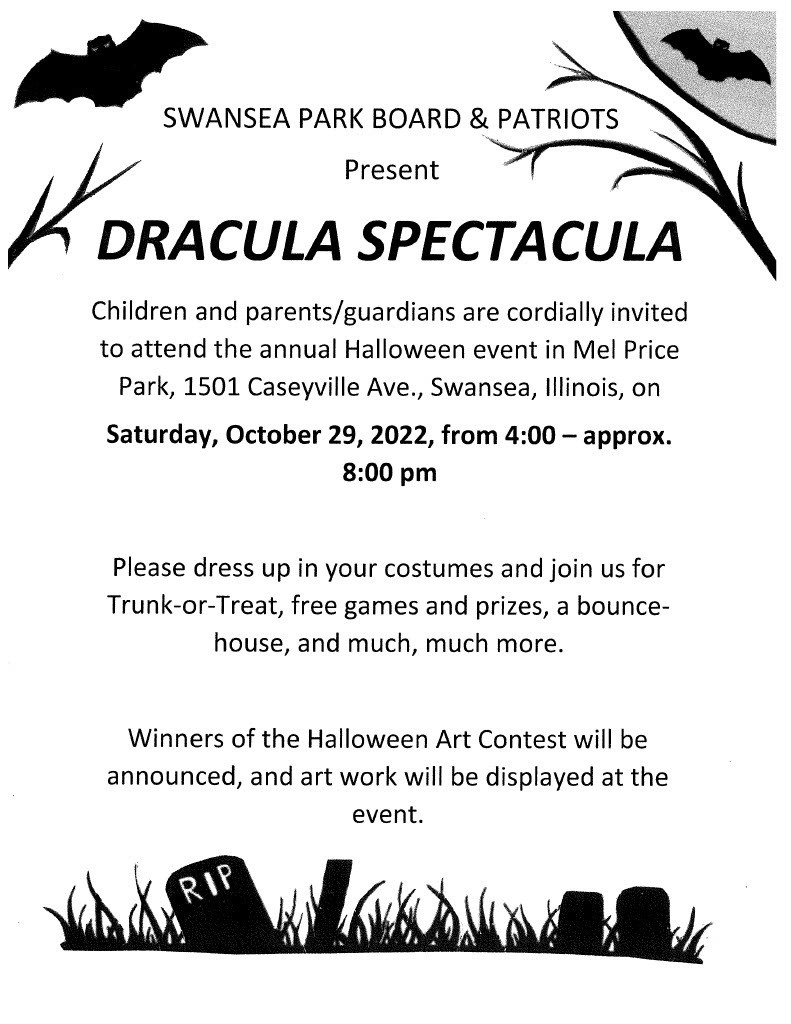 Dracula Spectacula present by Swansea Park Board and Patriots