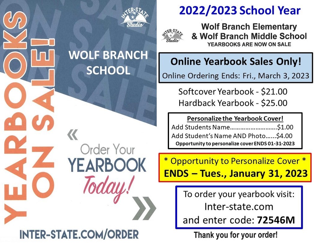 2022/2023 Wolf Branch Yearbook